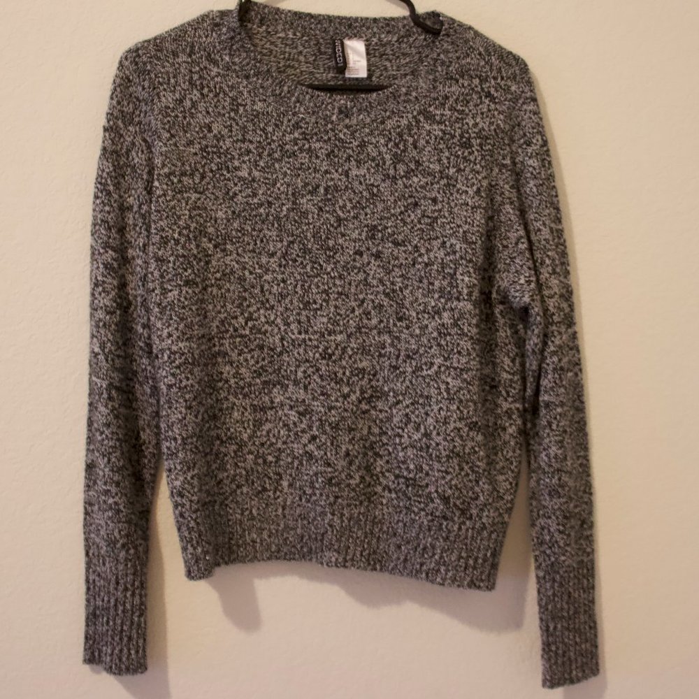 H&M Black and white speckled shirt